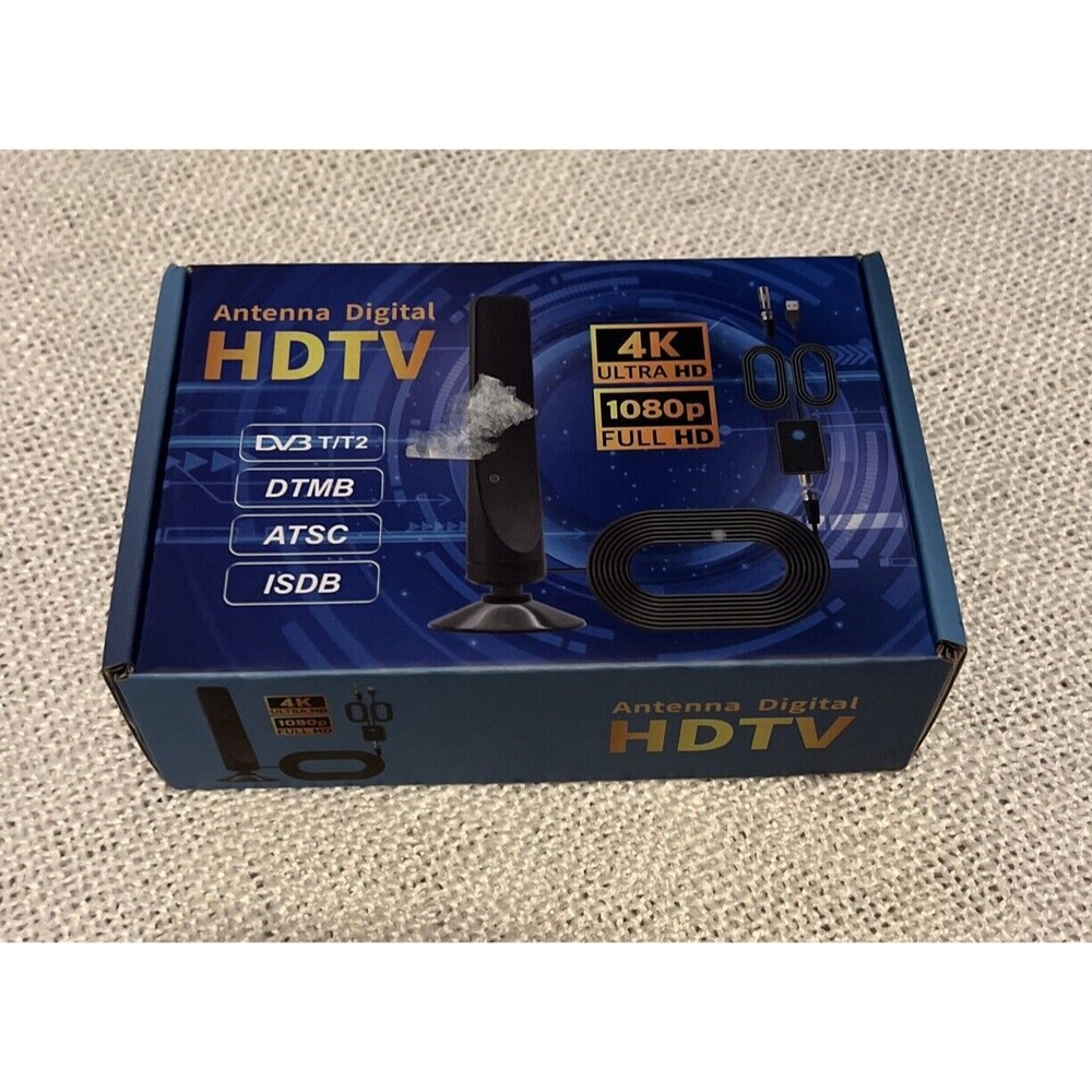 TV Antenna Indoor, HD Antenna for Smart TV ,Support 4K 1080P with Signal Booster